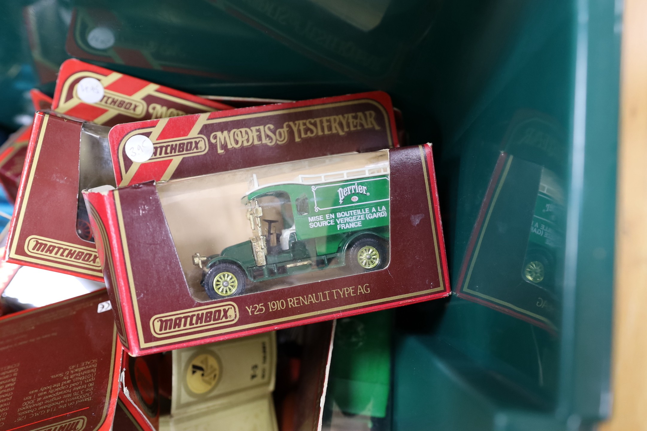 A collection of Matchbox and other die-cast toys